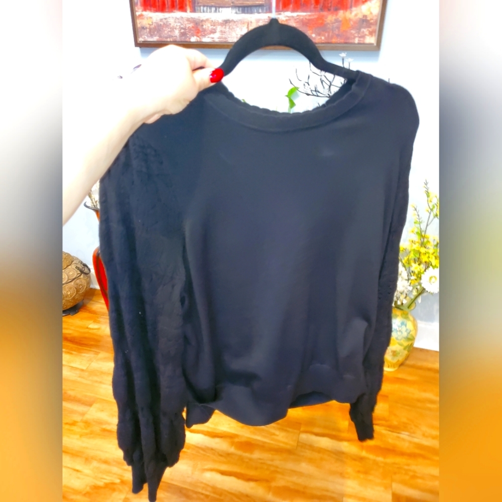 Cute 2 tone long sleeve sweater